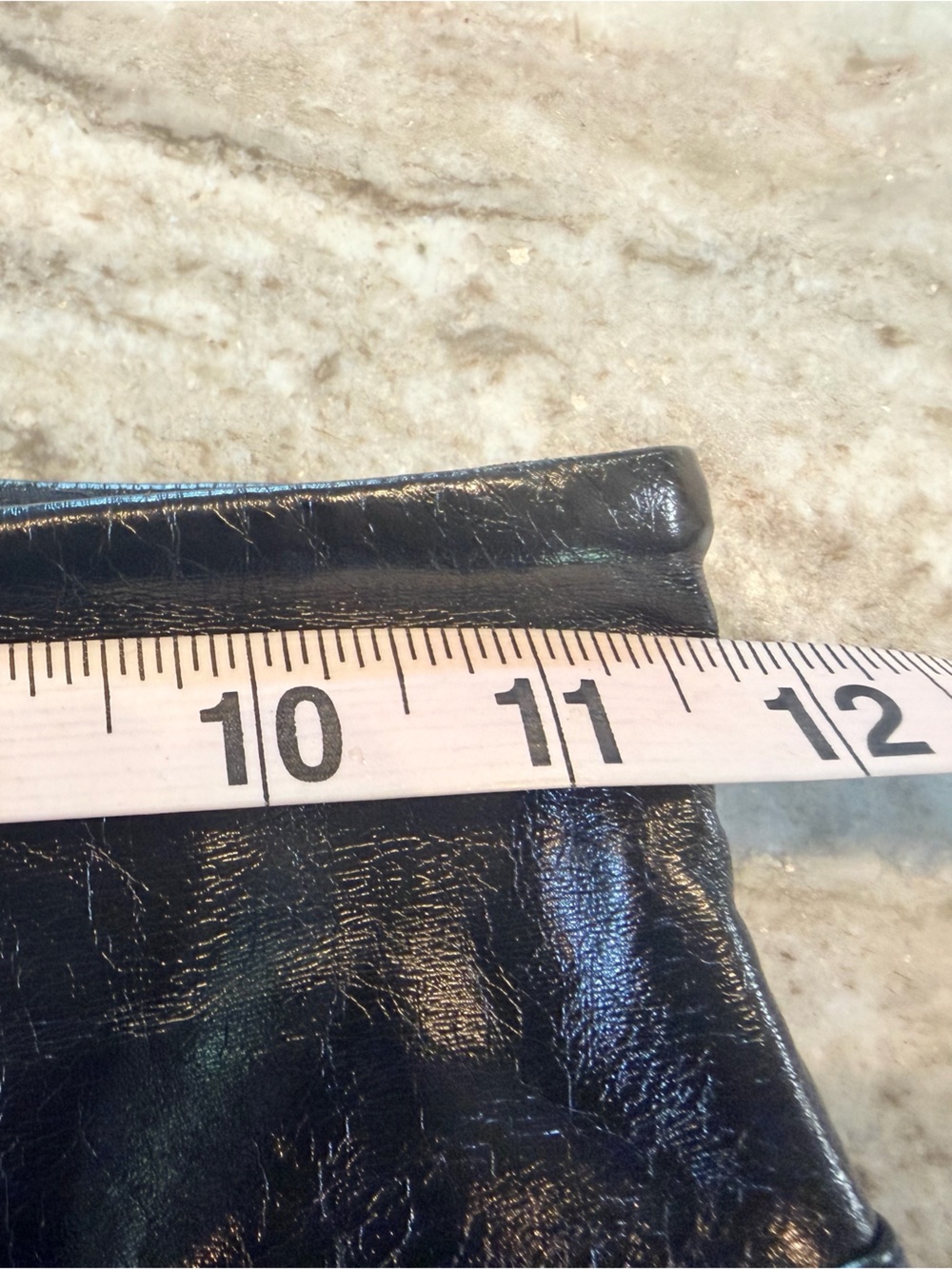 SPANX Black Faux Leather Leggings XS Petite High Rise Shaping XSP - Picture 5 of 10